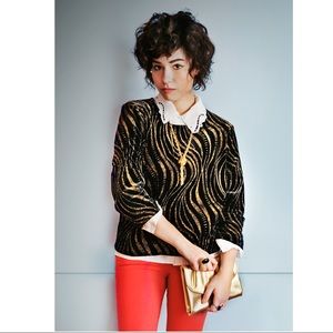 Velvet sparkle sweater